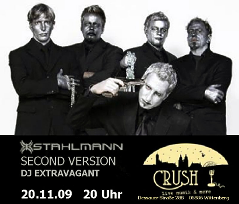 Flyer 20.11.2009 Crush Club in Wittenberg